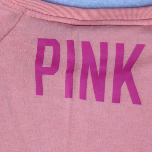 Victorias Secret PINK Sweatshirt Medium Orange Sequin NY Statue of Liberty Y2K - Picture 6 of 6